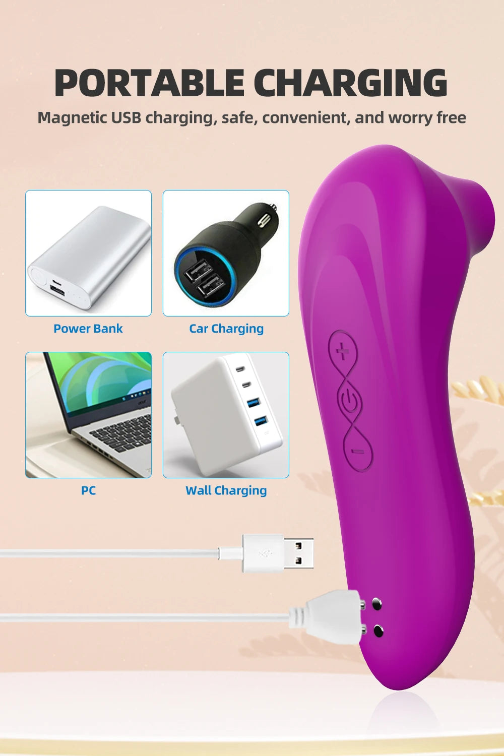 Mini Suction Vibrator — 7-Mode Clitoral and Nipple