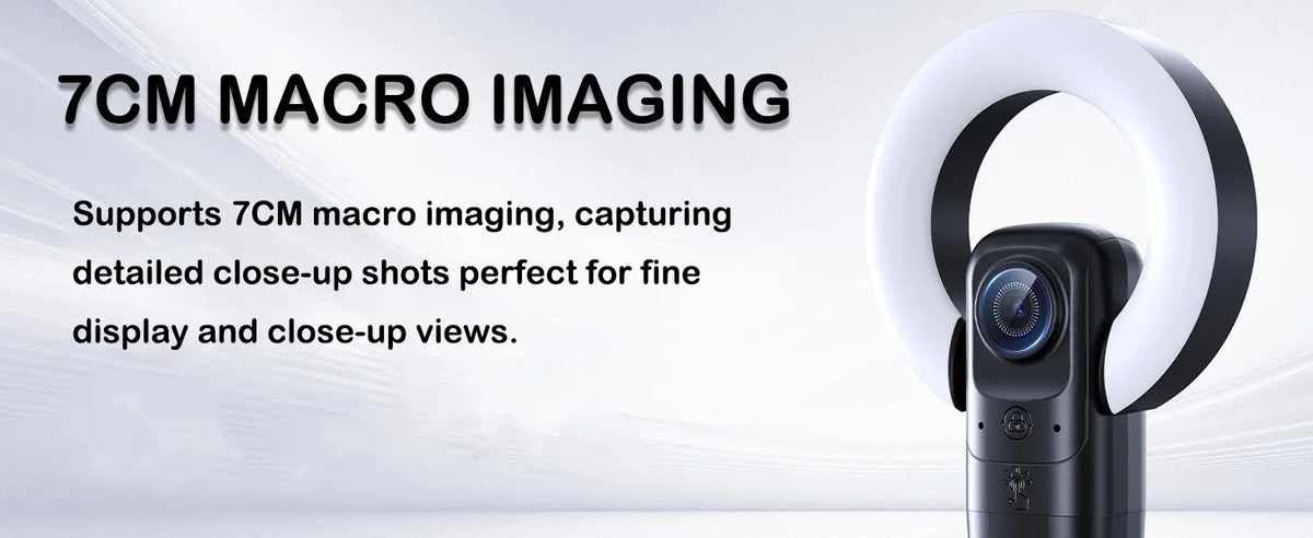 AI Autofocus 4K Webcam With Light