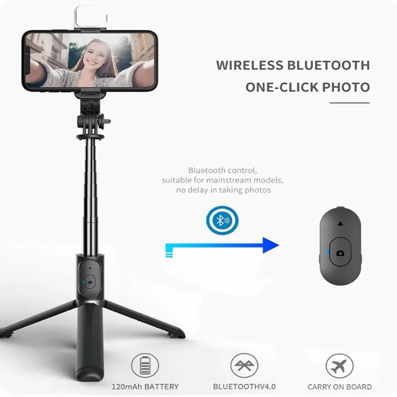 LED Anti-Shake Vlogging Tripod