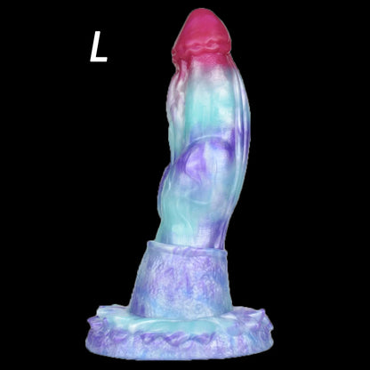 Ice Dragon Fantasy Silicone Dildo — 3 Sizes Suction Cup