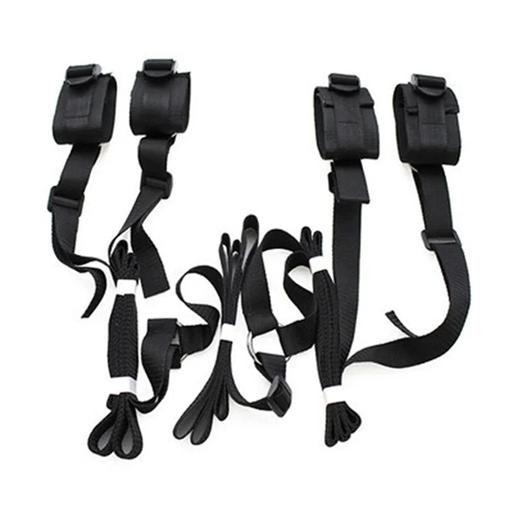 Bed Restraint Strap System with Wrist & Ankle Cuffs