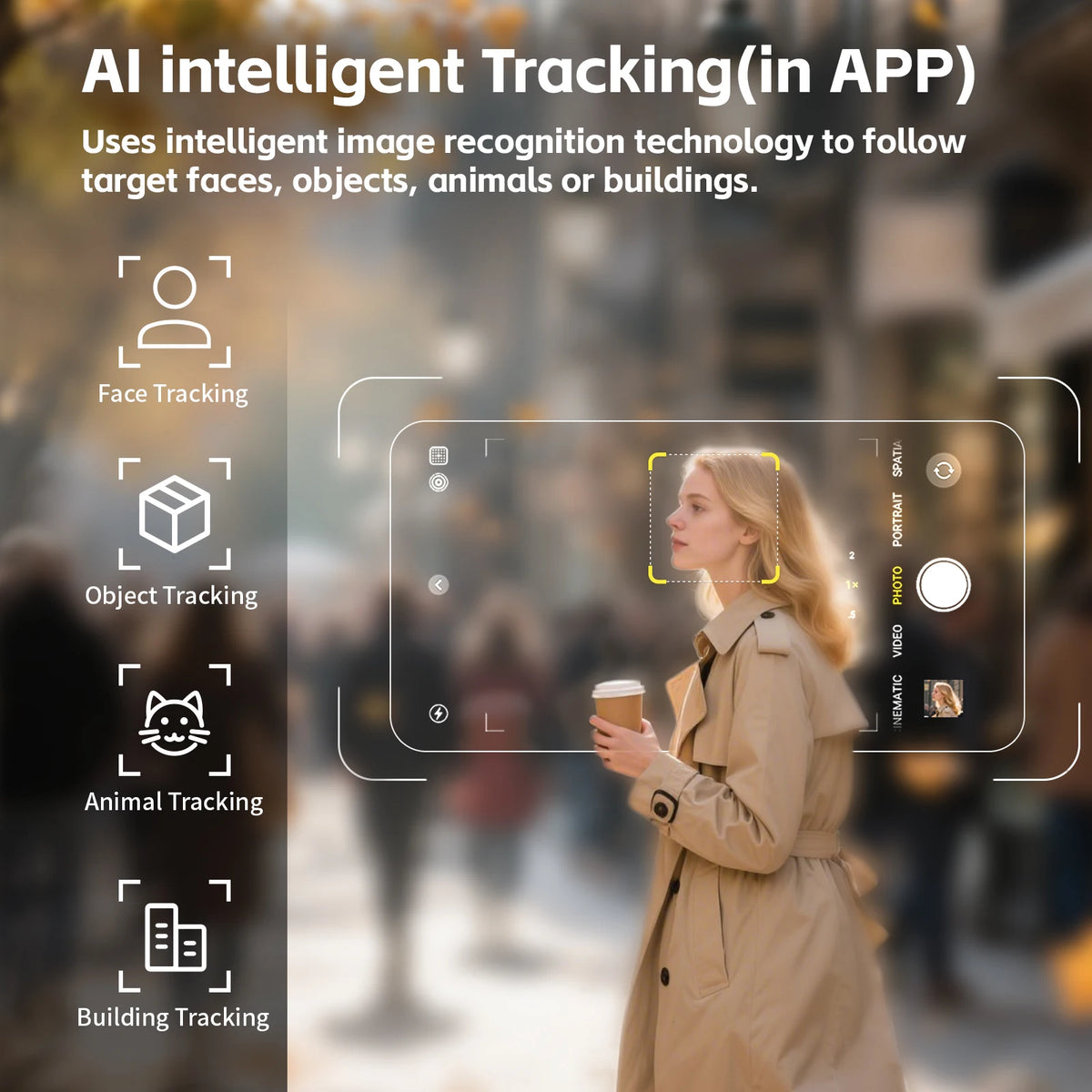 AI Face Tracking Premium Gimbal
