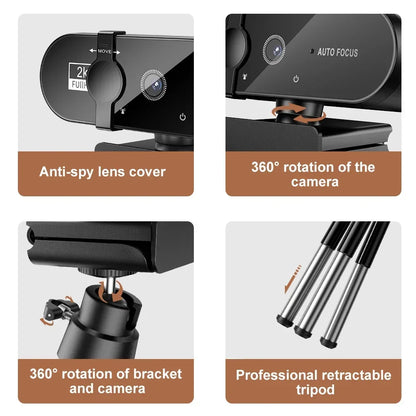 4K Webcamn With Mic & Auto Focus