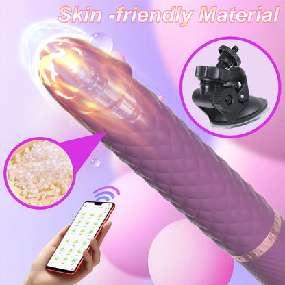 App-Controlled Thrusting Dildo Vibrator