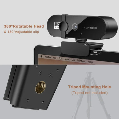 4K Webcamn With Mic & Auto Focus