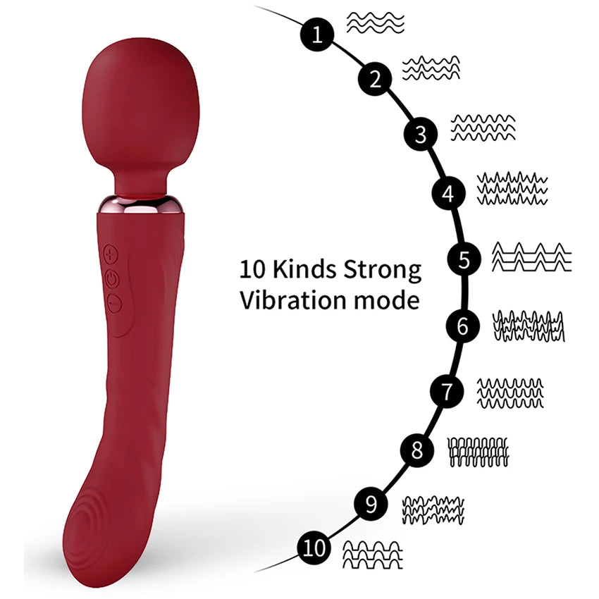 10-Frequency Magic Wand Vibrators
