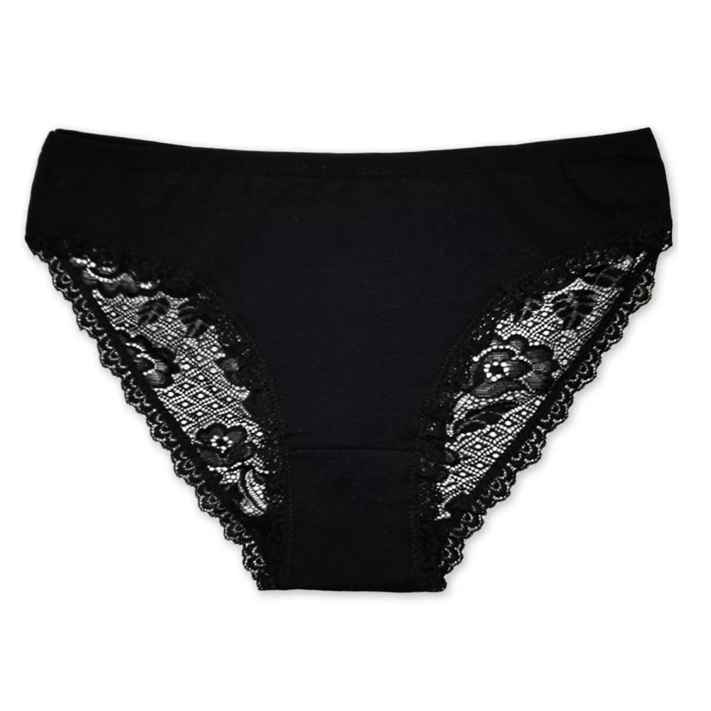 5 PCS/SET Women Panties Lace Underwear M-XL Sexy Low-rise Underpants Girls Bow Briefs Women Lingerie Ladies Panty