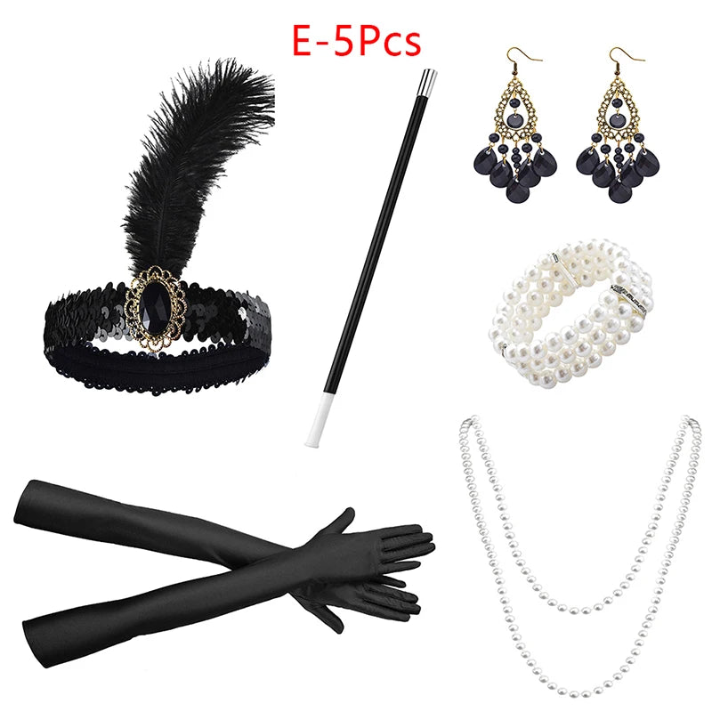 1920s Flapper Cosplay Accessory Set