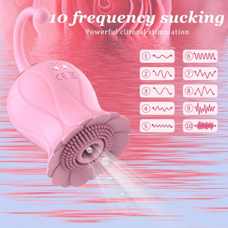 Flower-Shaped Clitoral Vibrator