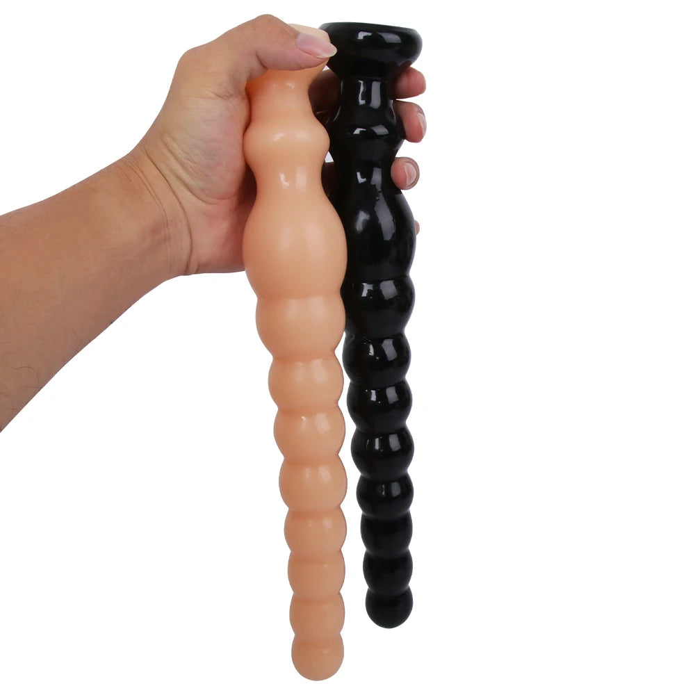 Long Graduated Anal Beads — Flexible PVC Four Styles
