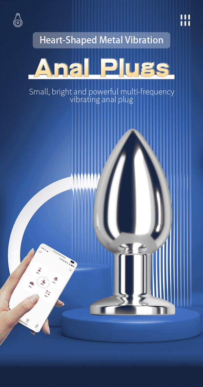 Smart Vibrating Metal LED Plug