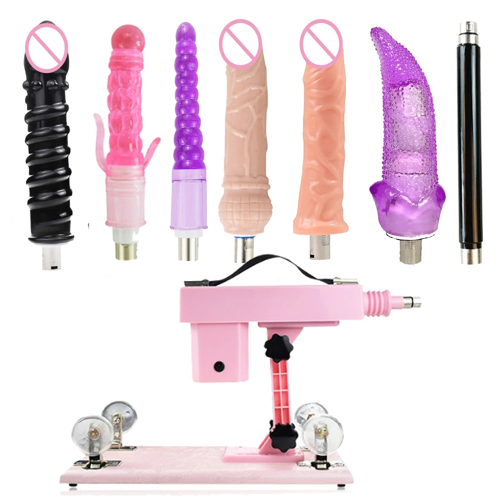 Quiet Auto Sex Machine with 3XLR Attachments