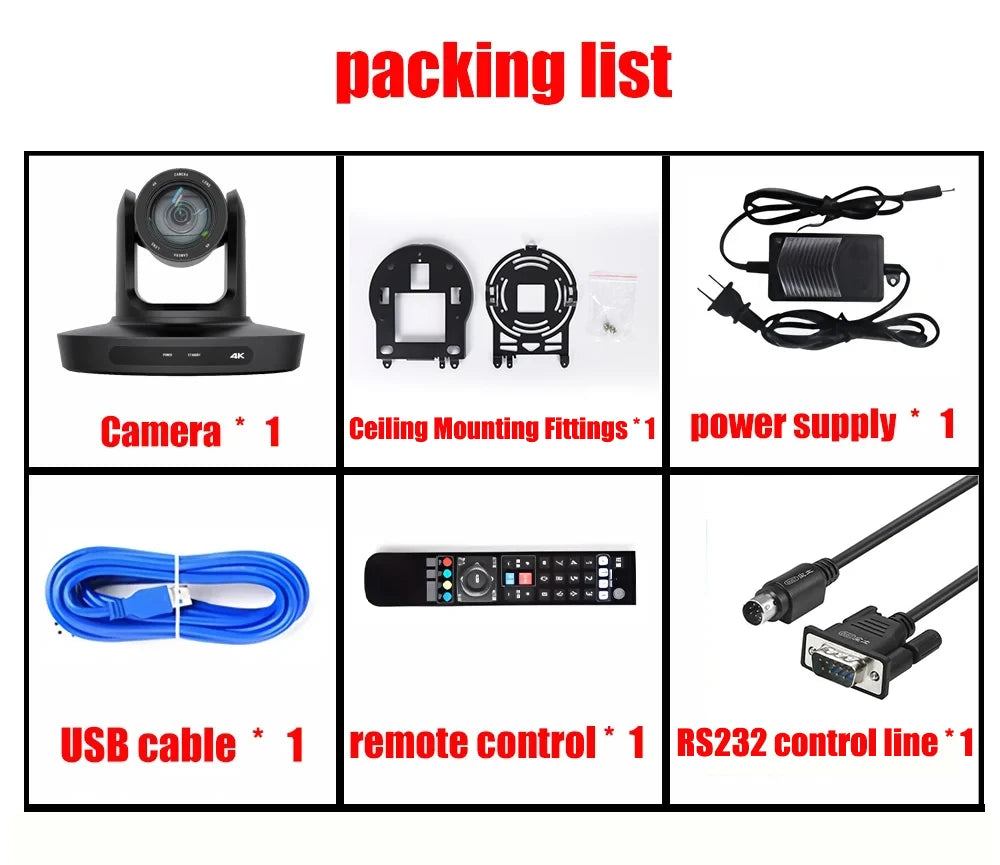 Professional 4K PTZ Camera