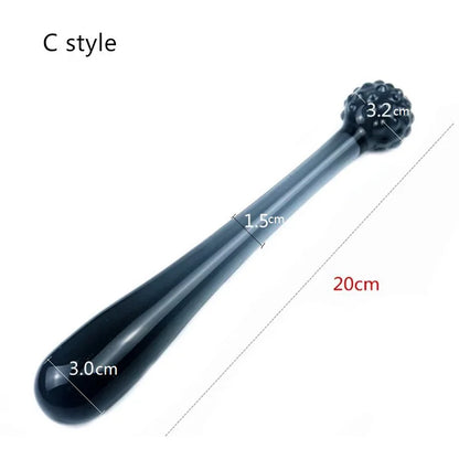 Black Crystal Glass Dildo for Men & Women