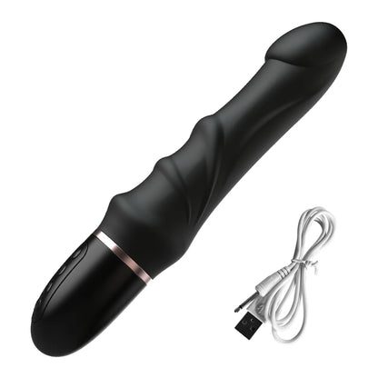 Powerful Silicone Thrusting Dildo Vibrator