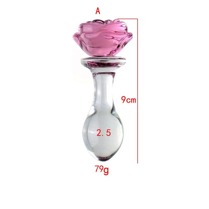 Rose Flower Luxury Glass plus Set