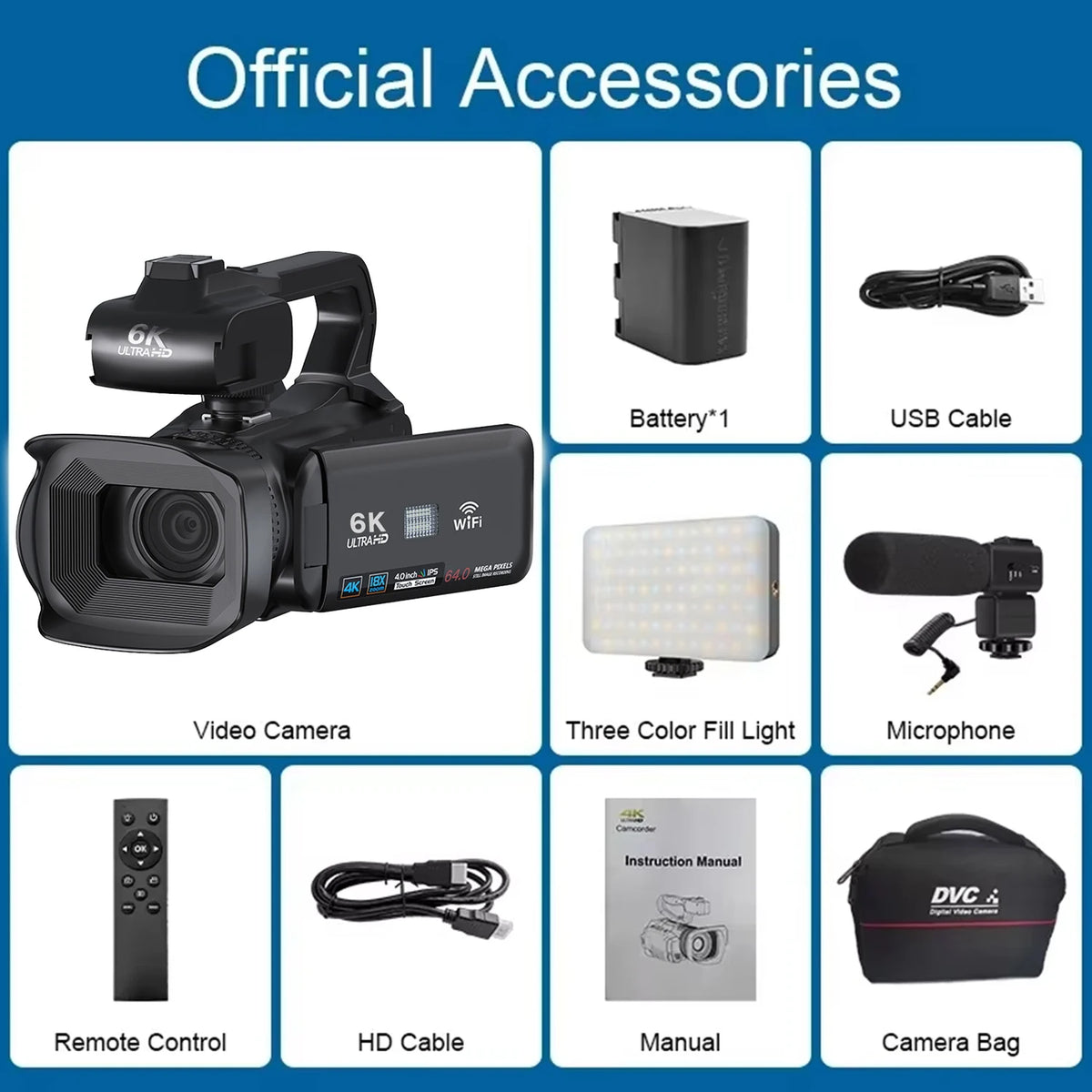 Ultra HD 6K Camcorder