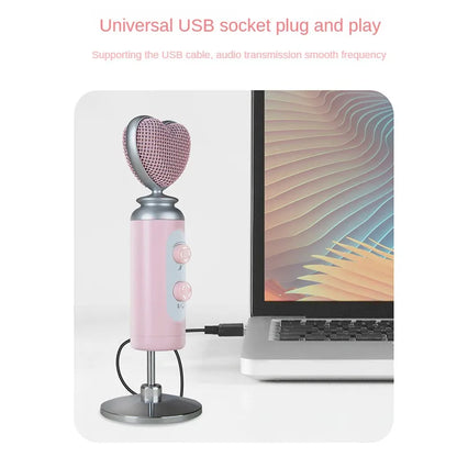 Pink Condenser Microphone