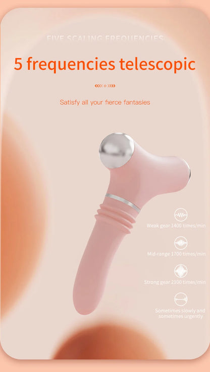 Powerful Sex Machine & Device, Heatable Thrusting Dildo for Women Men, Remote Control Vibrator G-Spot Anal Stimulator,Adult Toys
