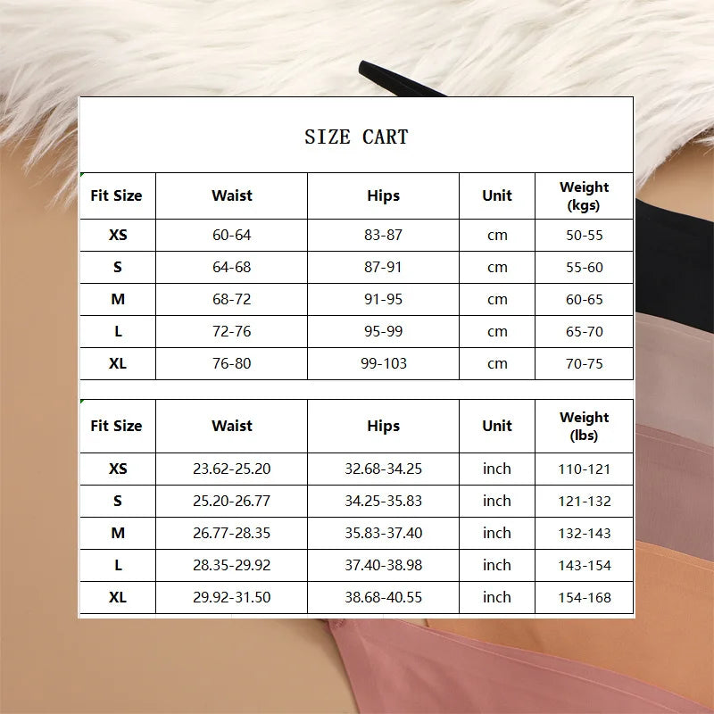9PCS Seamless Panties Women's G-String Thongs Solid Color No Trace Underwear Female Low Rise Sexy Lingerie Comfortable Underpant