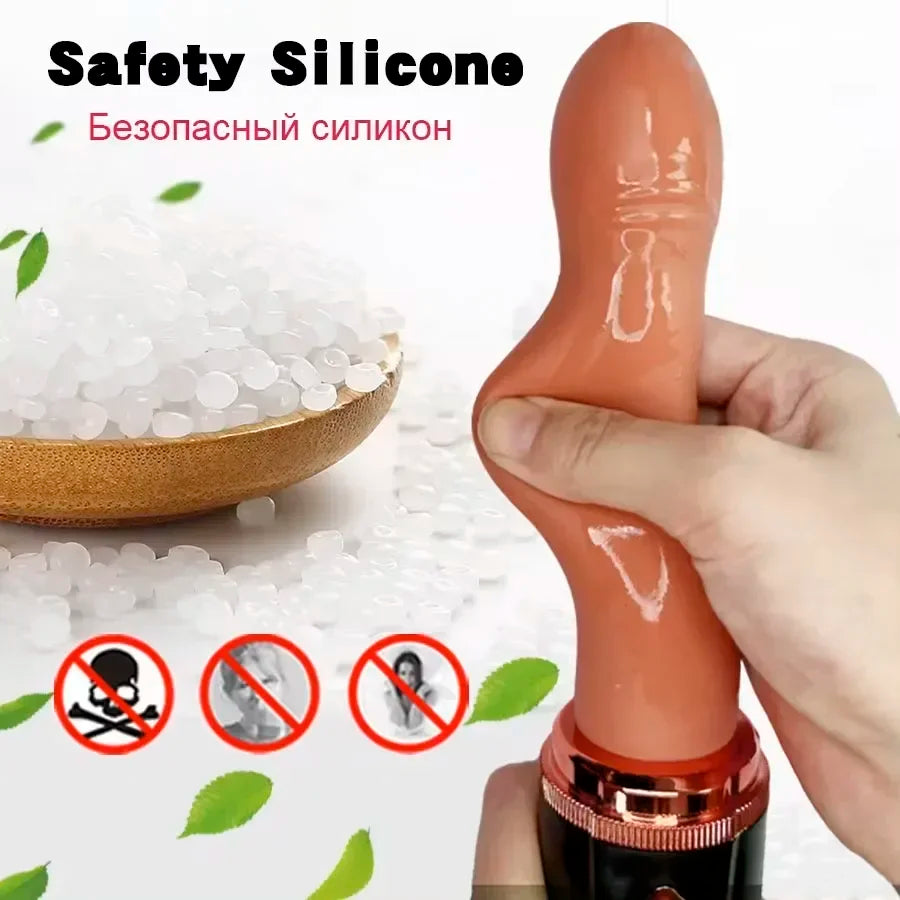 Telescopic Rotary Vibrator with Suction Cup