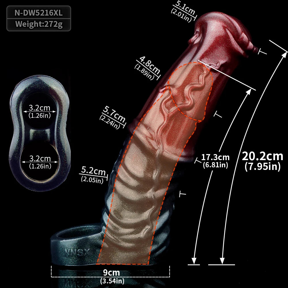 Textured Knot Silicone Sleeve Extender