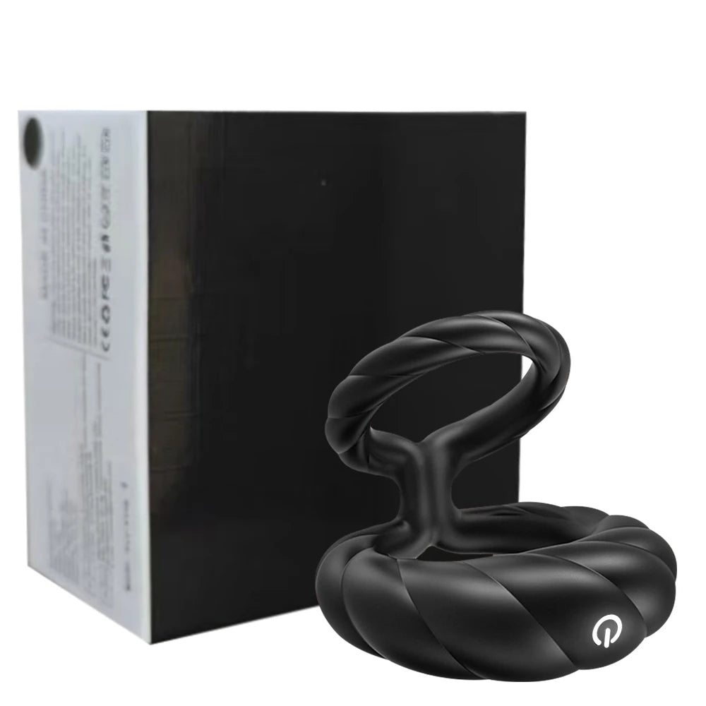 App Control Double Penis Ring Vibrator 10 Vibrations Cock Ring Penis Enhancer G spot Vibrator Mens Vibrator for Longer Erections