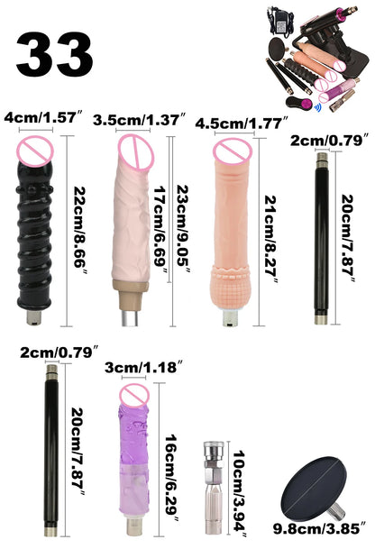 Wireless Remote Control Sex Machine Set