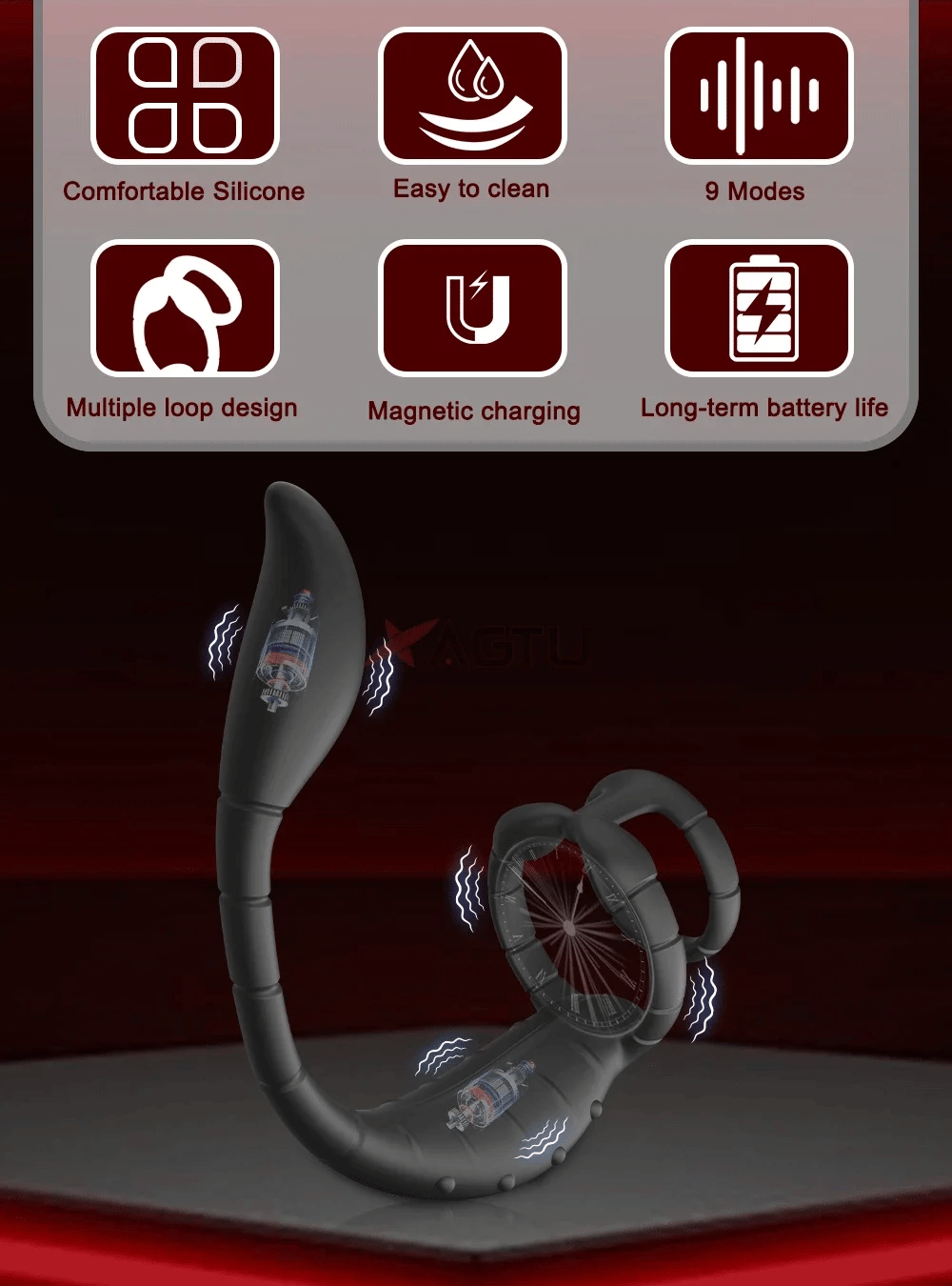 App Control Plug with Vibrating Ring