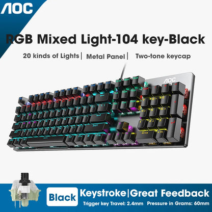 Green/Black Tea Axis Keyboard