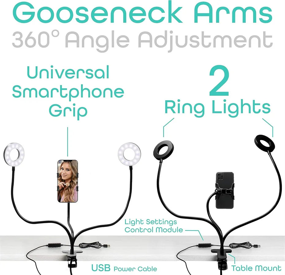 Modern Style Dual LED Broadcasts Light