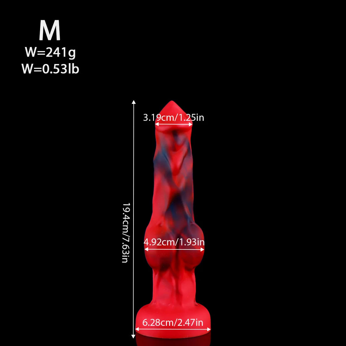 Wolf Dog Monster Fantasy Dildo — Liquid Silicone 4 Sizes