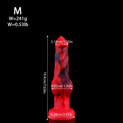 Wolf Dog Monster Fantasy Dildo — Liquid Silicone 4 Sizes