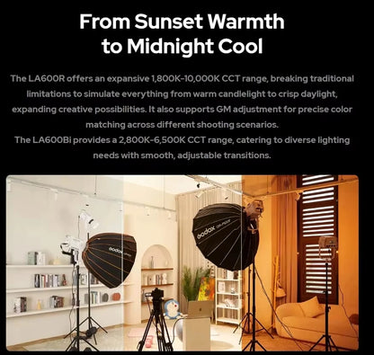 Adjustable Temperature Studio LED Light