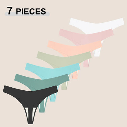 Solid Color Comfortable Ice Silk Panties