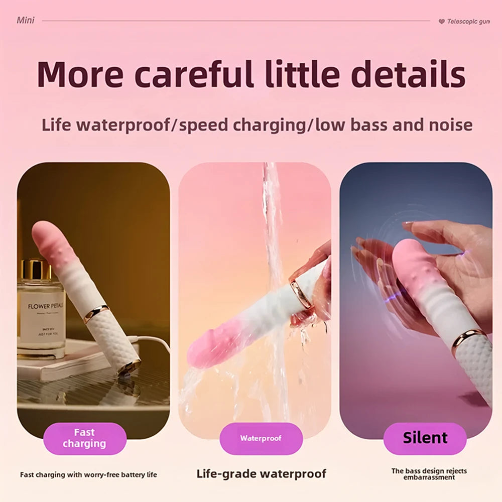10-Mode Telescopic Thrusting Dildo