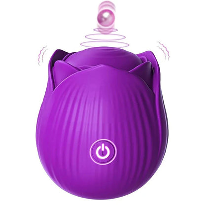 Rose-Shaped Clitoral Vibrator