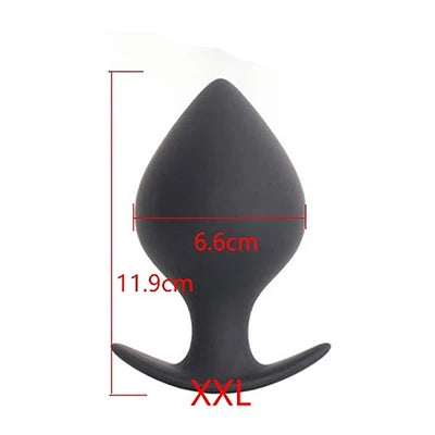Hard Silicone Anal Training Plug — Progressive 5 Sizes