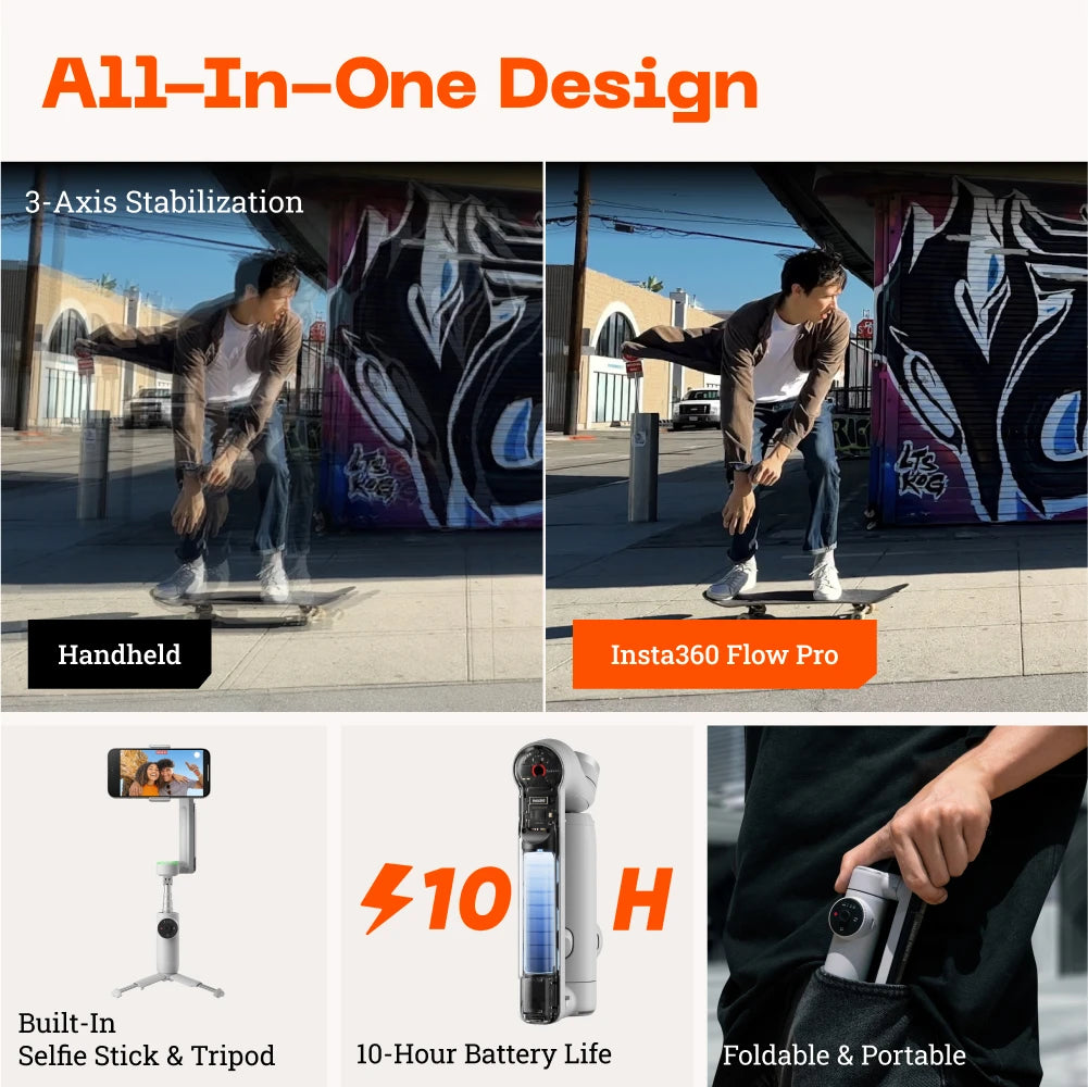 AI-Powered 3-Axis Handheld Gimbal Stabilizer