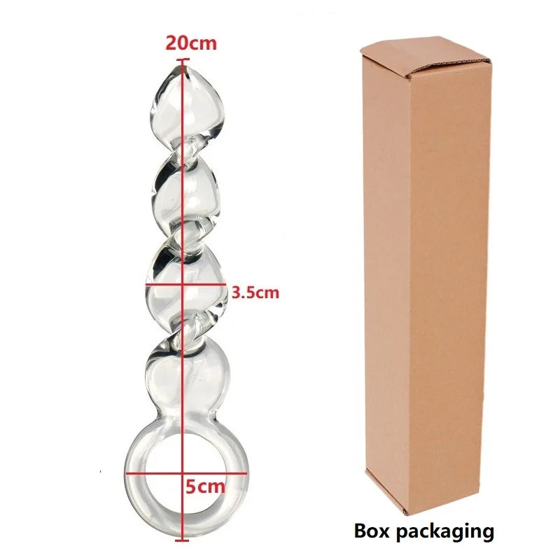 High-Quality Glass Massager Plug