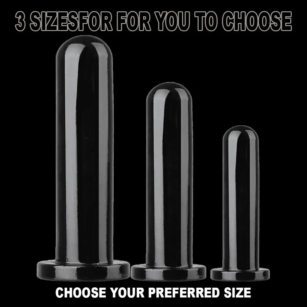 Smooth Test Tube Anal Plug Transparent Buttplug G-spot Stimulate Prostate Massager Sex Toy for Man Crystal Anal Dildo for Woman