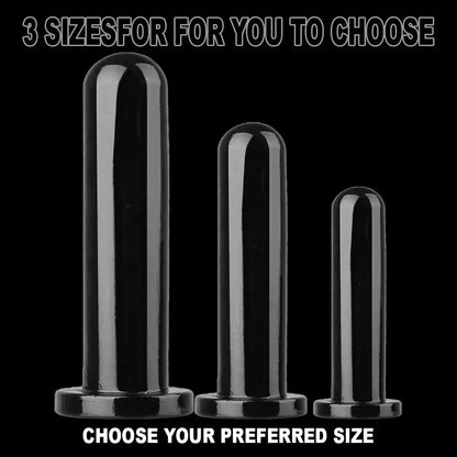 Smooth Test Tube Anal Plug Transparent Buttplug G-spot Stimulate Prostate Massager Sex Toy for Man Crystal Anal Dildo for Woman