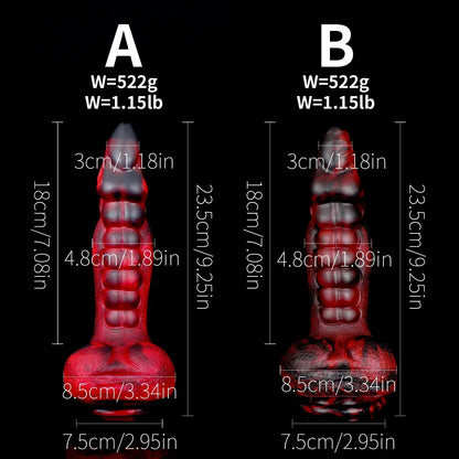 Heating Alien Monster Vibrator — Warming Liquid Silicone