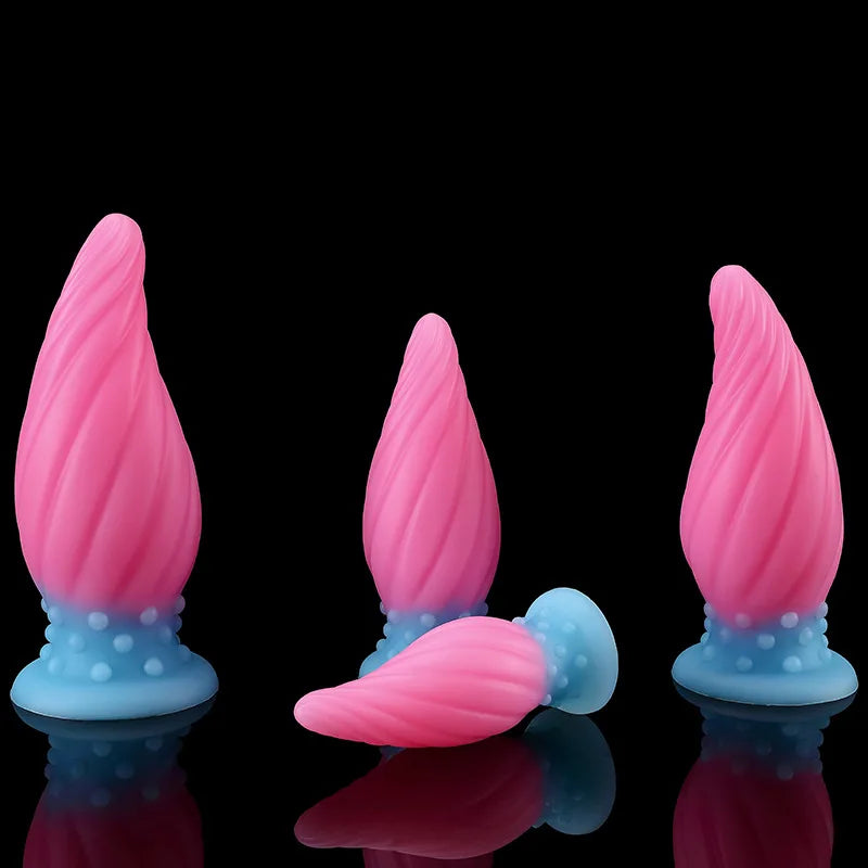 Luminous Glow Silicone Anal Plug — 5 Sizes Body Safe