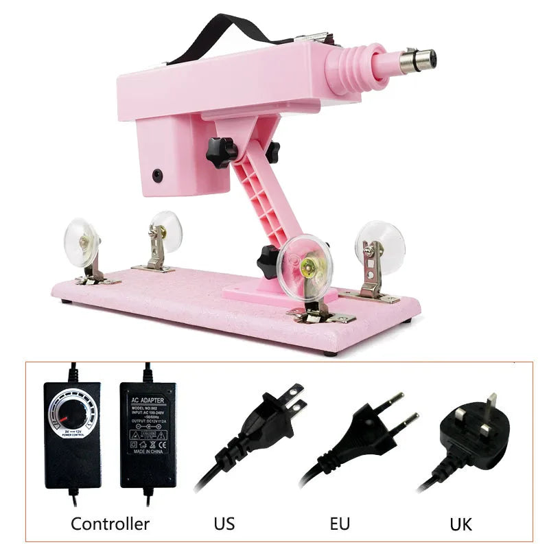 Quiet Auto Sex Machine with 3XLR Attachments