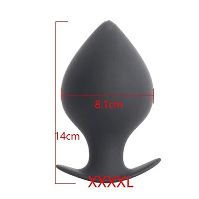 Hard Silicone Anal Training Plug — Progressive 5 Sizes