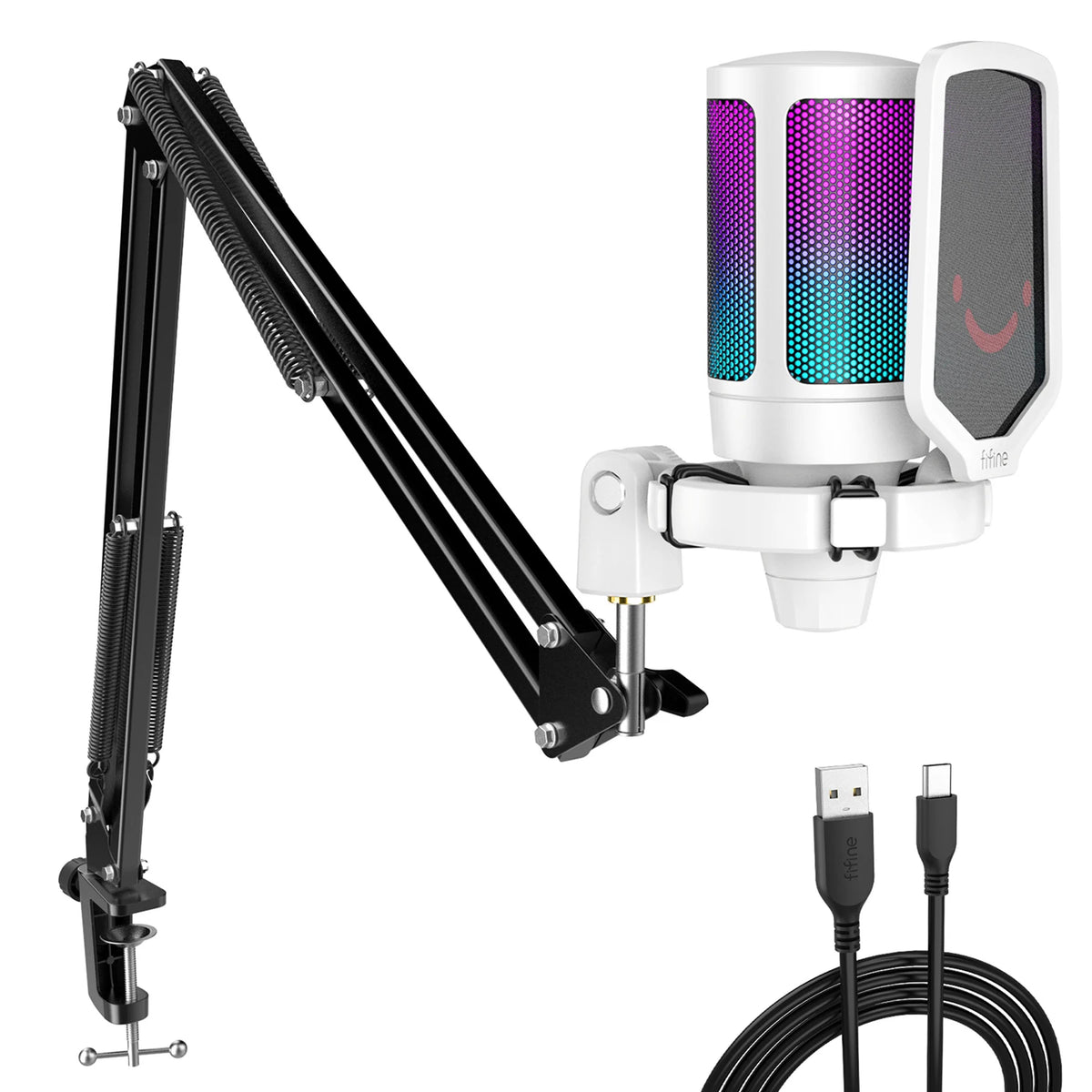 Microphone with RGB Lighting