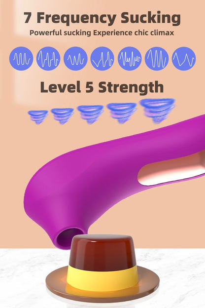 Mini Suction Vibrator — 7-Mode Clitoral and Nipple