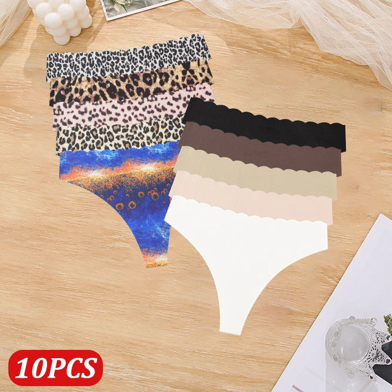 Solid Color Seamless Low Waist Soft Panties