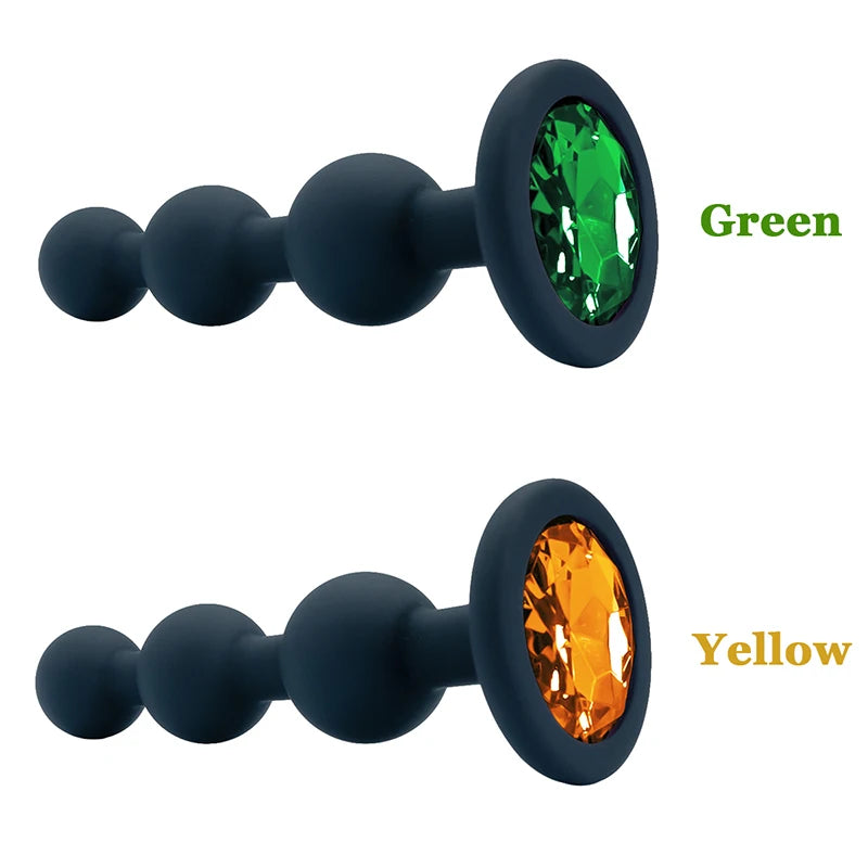 3-Ball Silicone Anal Trainer — Beginner 5 Colours